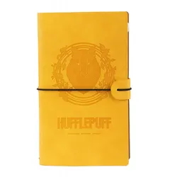 Harry Potter - Hufflepuff Leder-Reisenotizbuch 12x19,6 cm (gelb)