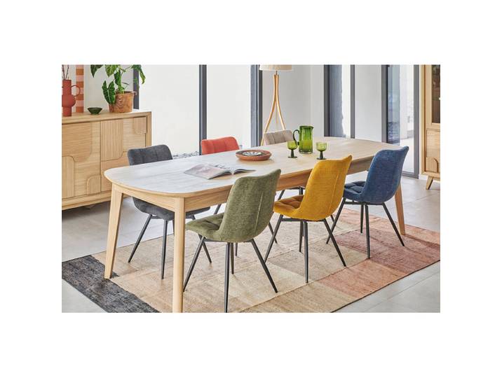 PETITE TABLE EN BOIS EXTENSIBLE ANGLES ARRONDIS CHLOÉ