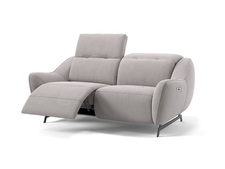 Stoff Komfortsofa LIVERI 2-Sitzer Relaxgarnitur Design Couch