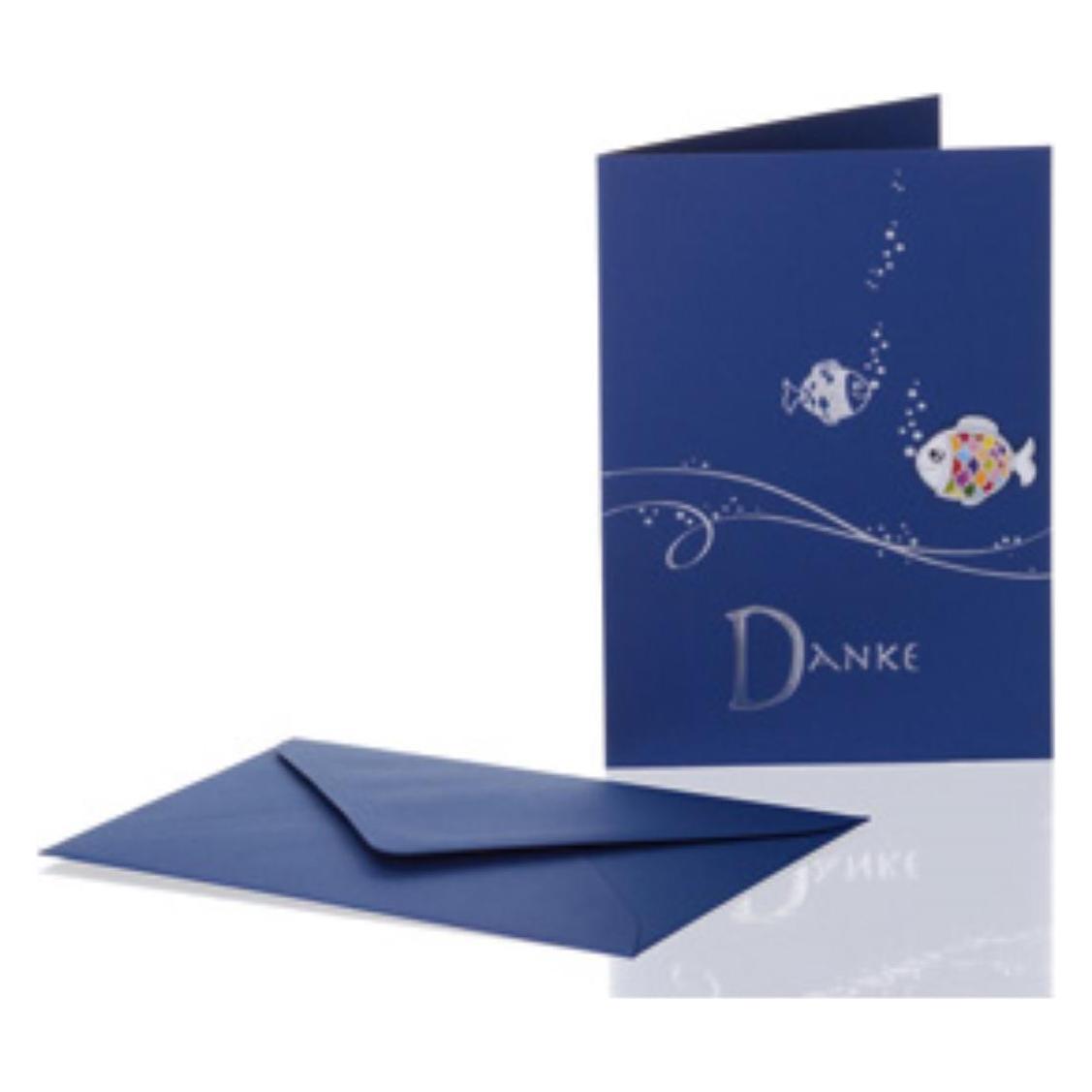 Rössler Papier Dankeskarten für Kommunion / Konfirmation B6 (3 Stück inkl. Einlegeblatt und Ums (6 Stk.) (33648030)