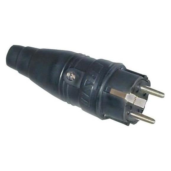 ERSO Bau-/Industriestecker 10-/16 A 230 V schwarz IP44 (2212)