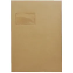 Soennecken Versandtasche 2067 C4 mit Fenster selbstklebend natronbraun 25 Stück
