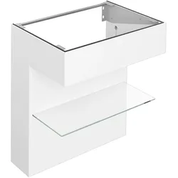 KEUCO EDITION 11 ART Waschtischunterbau mit Ablage, 800x870x490mm, 32510510800, Korpus/Front: Weiß Lack Seidenmatt / Weiß Lack Seidenmatt
