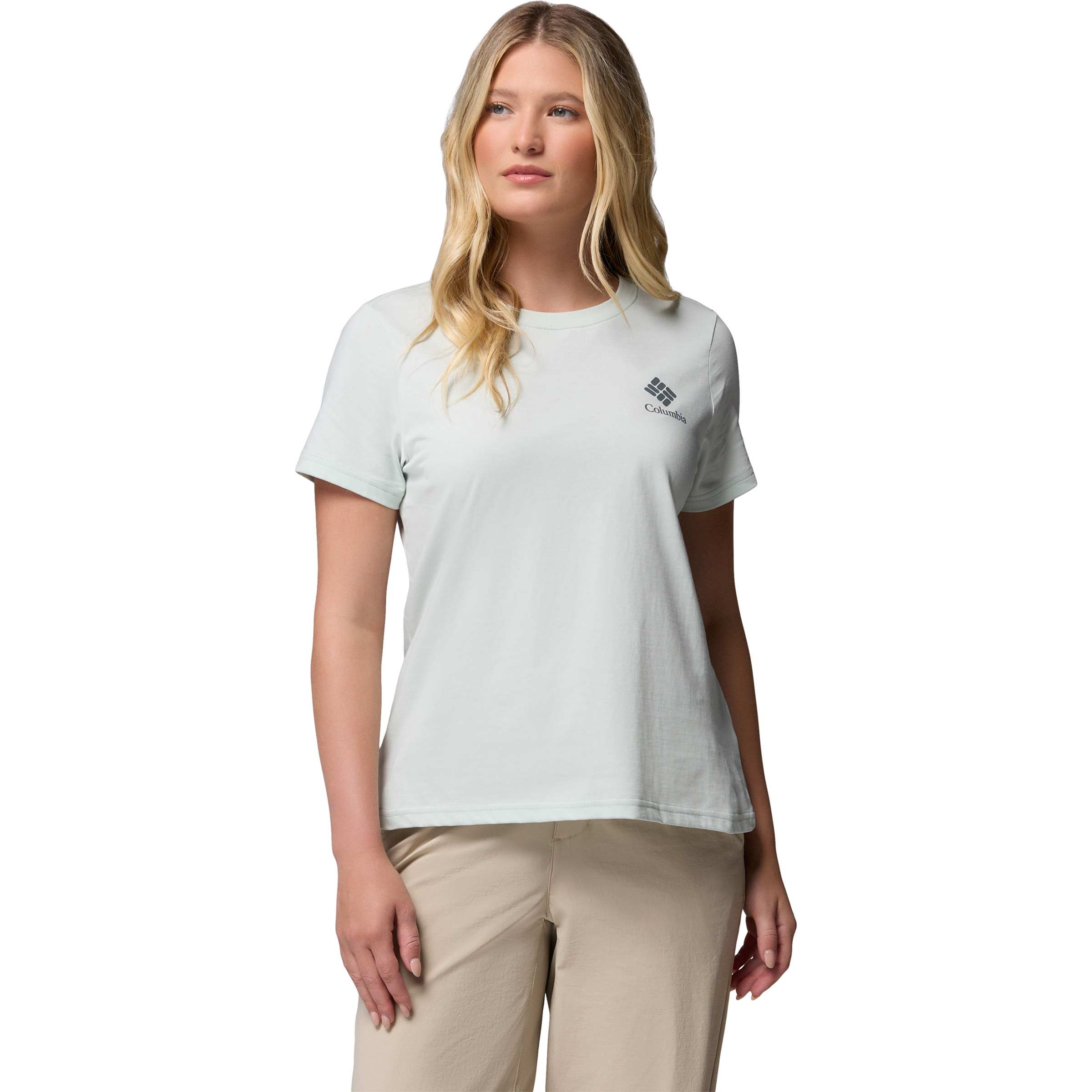 Columbia Rolling Bend Graphic Damen T-Shirts braun Größe L Lifestyle Hautfreundlich