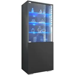 VITRINE Granada Schwarz matt
