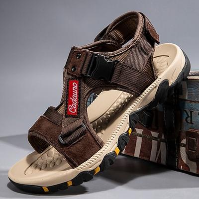 sportliche Herrensandalen für Wanderungen und Outdoor-Aktivitäten mit verstellbarem Klettverschluss – bequemes Schuhwerk für Abenteuerlustige