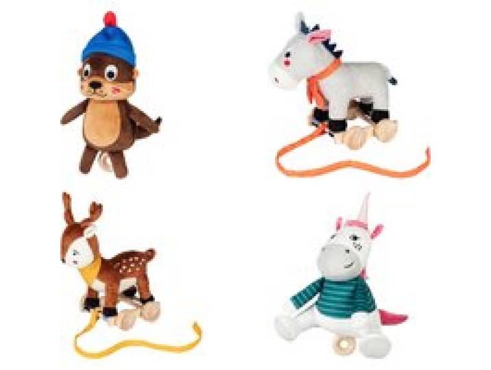 LUPILU® Animal à tirer ou animal musical
