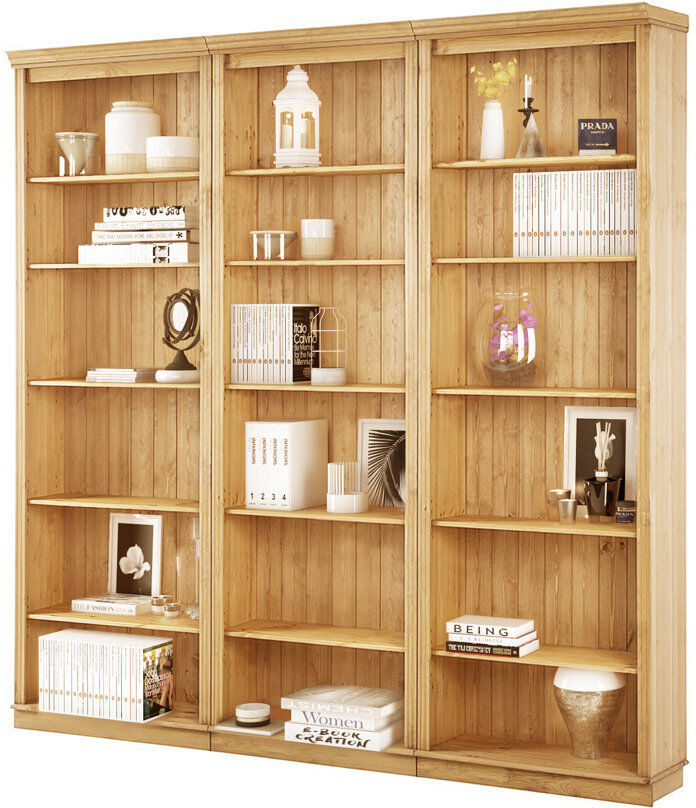 Rosalind Wheeler Delbis 223 cm H x 222 cm W Library Bookcase Brown 223cm H X 222cm W X 37cm D