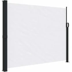 vidaXL Seitenmarkise Ausziehbar Weiß 160x600 cm