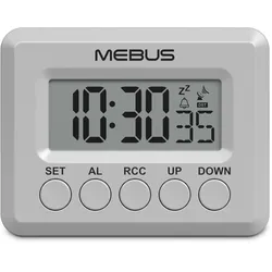 Mebus Funkwecker - weiß