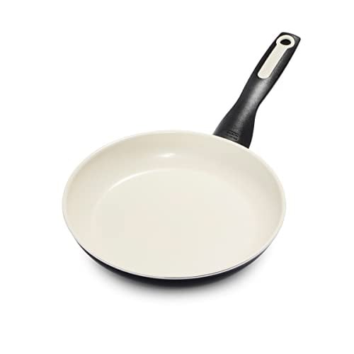 GreenPan Rio Gezonde Keramische Koekenpan met Antiaanbak, 18 cm, Zwart & Crème