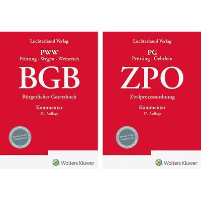 Bundle BGB Kommentar 20. Auflage und ZPO Kommentar 17. Auflage, Gebundene Ausgabe von , Hermann Luchterhand Verlag, 978-3-472-09844-7