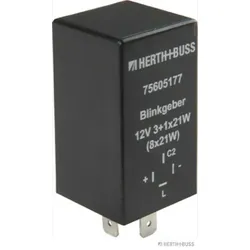 HERTH&BUSS Blinkgeber, 12 V, 4 pins, elektronisch - 75605177