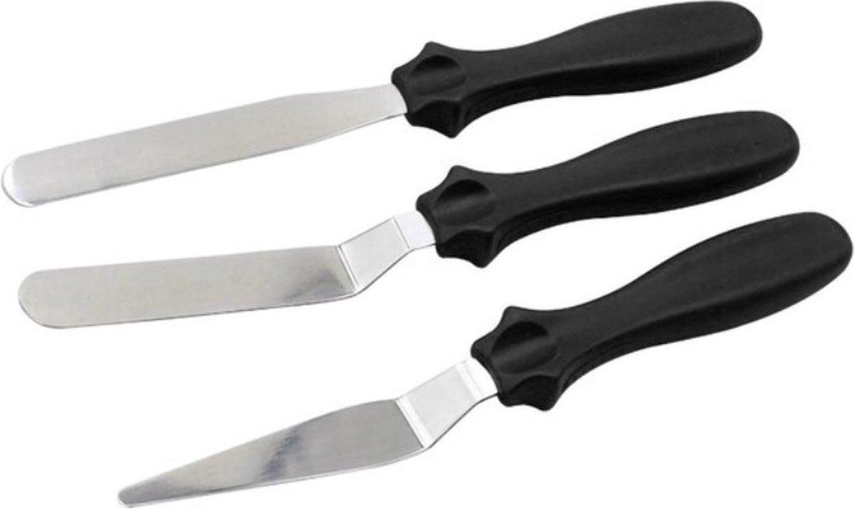CHPN Paletmes voor fondant en taarten, zwart