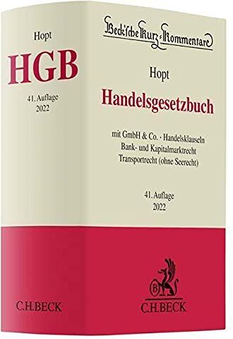 Hopt, Klaus J. - Handelsgesetzbuch: mit GmbH & Co., Handelsklauseln, Bank- und Kapitalmarktrecht, Transportrecht (ohne Seerecht) - Preis vom 13.10.2026 19:28:25 h