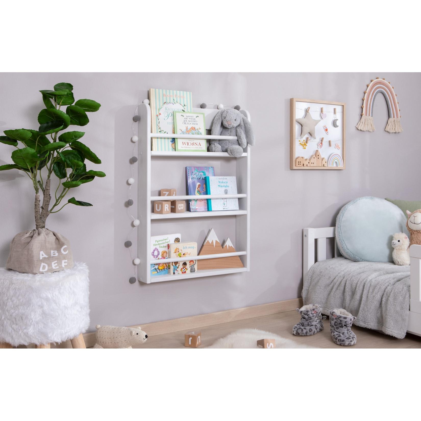 TiCAA Kinder Bücherregal Toni 55x80 & 60x130