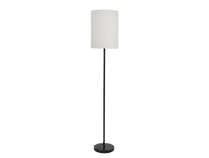 Lampadaire Elden 28 x 132 x 28cm Blanc/Noir/Noir/Blanc Lin E27