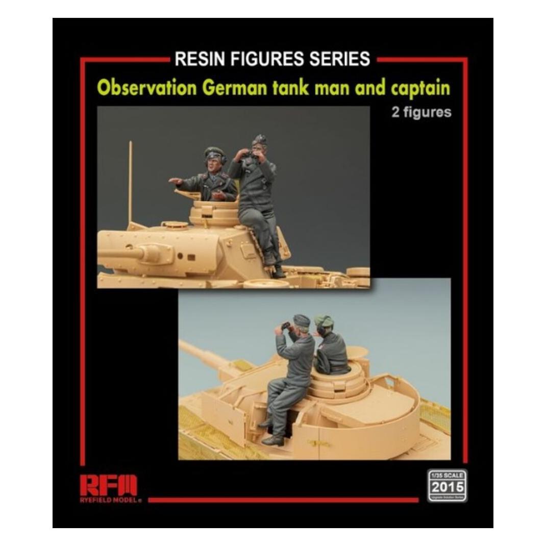 Rye Field Model Observation German tank man and captain(2 resin figures) (2015)