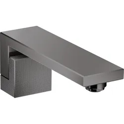 hansgrohe AXOR Edge Wanneneinlauf, Diamantschliff, 46411330, Farbe: Polished Black Chrome