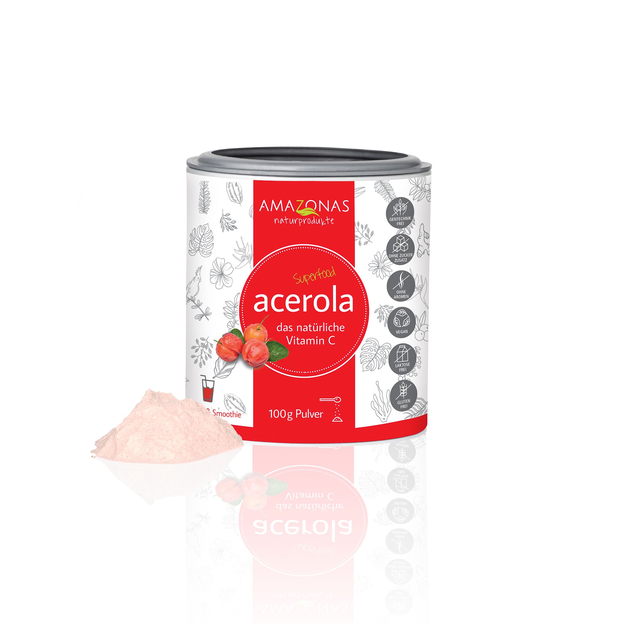 Acerola 100% natürliches Vitamin C Pulver 100 g