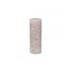 Chic Antique Macon rustikale Stumpenkerze, H20/D7 cm, taupe