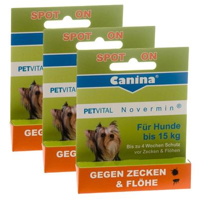 Canina® Petvital Novermin® für Hunde bis 15 kg 3x2 ml Flüssigkeit