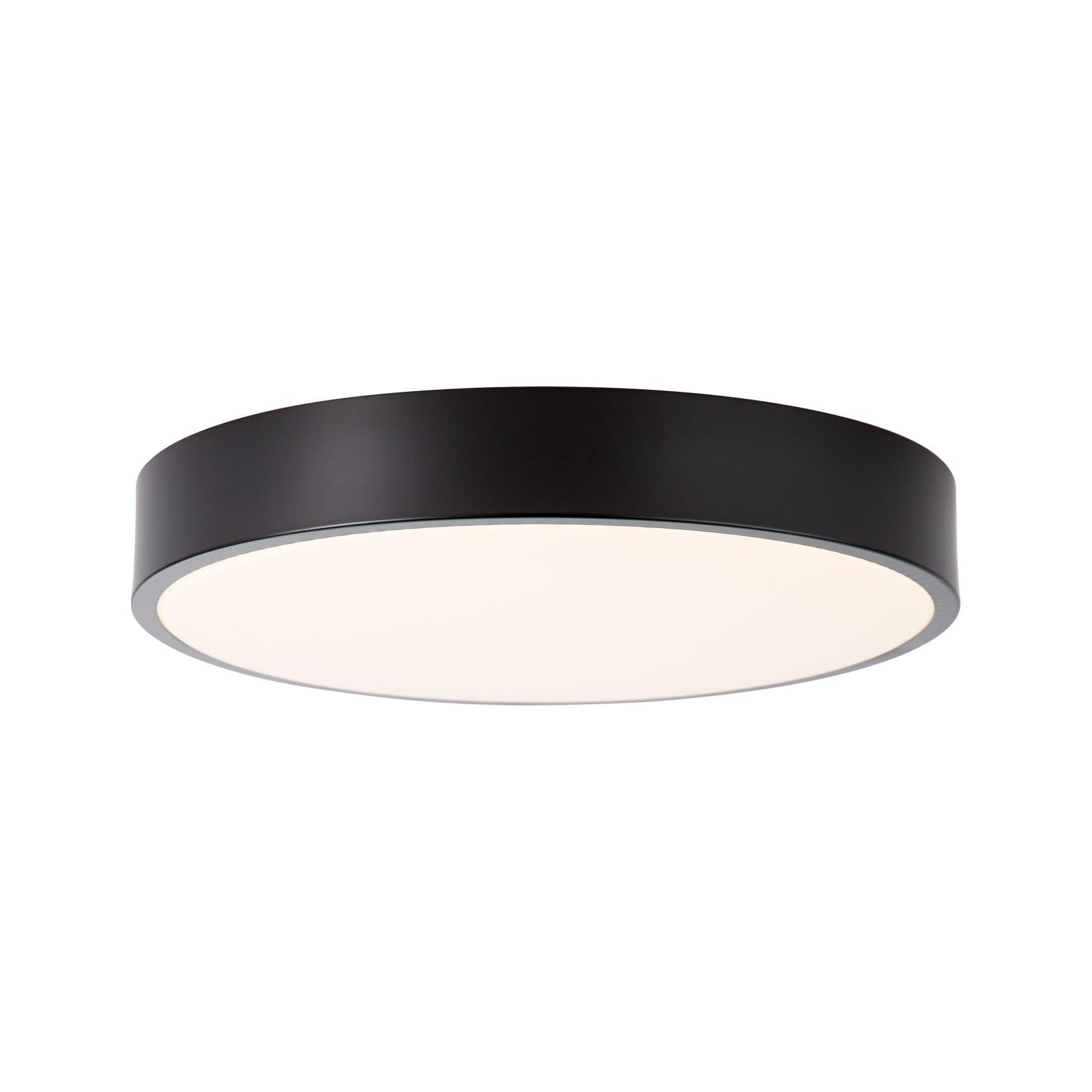BRILLIANT Lampe Slimline LED Deckenleuchte 33cm weiß/schwarz 1x 12W LED integriert, (800lm, 3000K) Energiesparend und langlebig durch LED-Einsatz