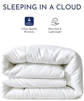 Highland Feather All Season Down Alternative Comforter Soft Duvet Insert with Corner Ties