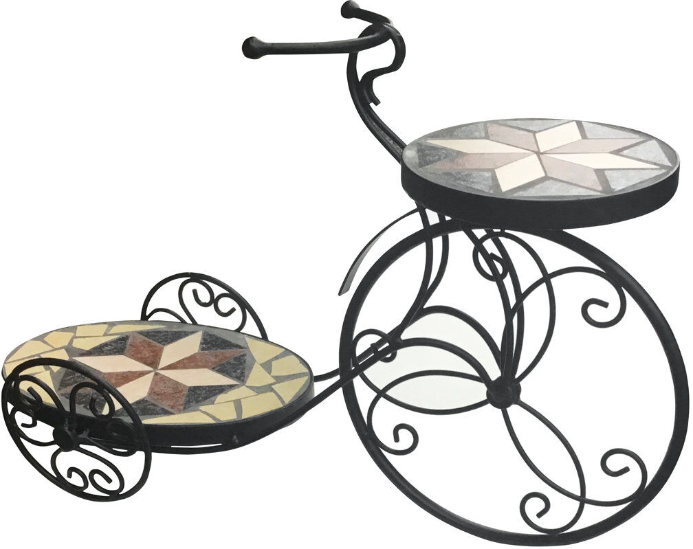 ClassicLiving Sheldrake Metal Plant Stand Black 39cm H X 56cm W X 18cm D