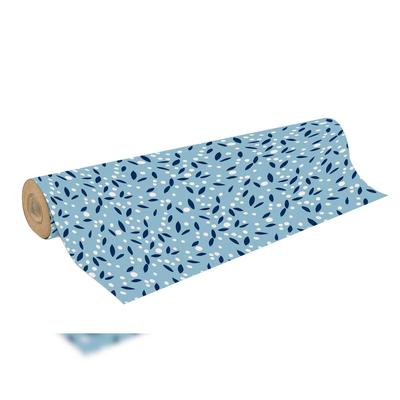 Clairefontaine Geschenkpapierrolle Kraft 70g 50x0,70m, Minimalist - Blau 223859C