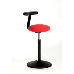 Rovo Stehhocker Solo mit Monopad Lederoptik Rot