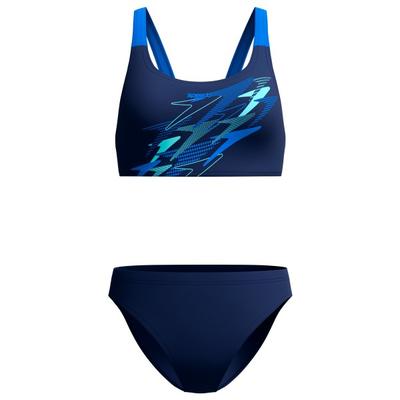 Speedo - Women's Medley Logo Leaderback Bikini Set - Bikini Gr 42 blau