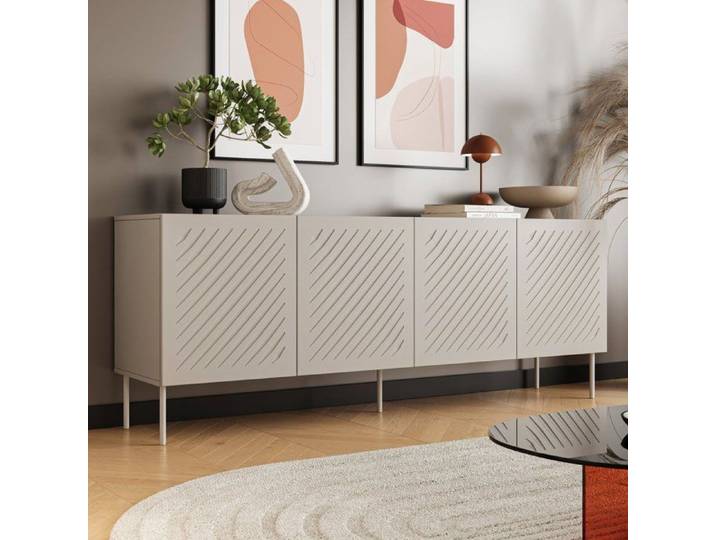 Buffet Carema Dmora Bois Noble Beige 200.5x42x75h cm
