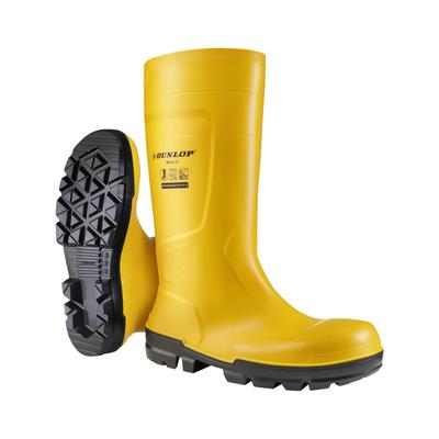 Stiefel DUNLOP "Work-It" Gr. 49, gelb, 49, Obermaterial: 100% PVC PVC., Schuhe, Stiefel