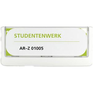 Durable Türschild 4860-02, Click Sign, weiß, aus Kunststoff, 14,9 x 5,25cm