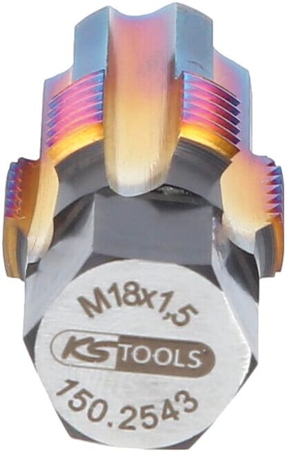 Taraud avec boulon de guidage pour sondes lambda KS Tools M18x1,5 (150.2543)