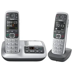 Gigaset E560A DUO Basis met 2 handsets, Telefon, Silber