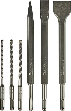 Makita SDS+ Bohrer- und Meißel-Set, Meißel- & Bohrer-Satz (6-teilig)