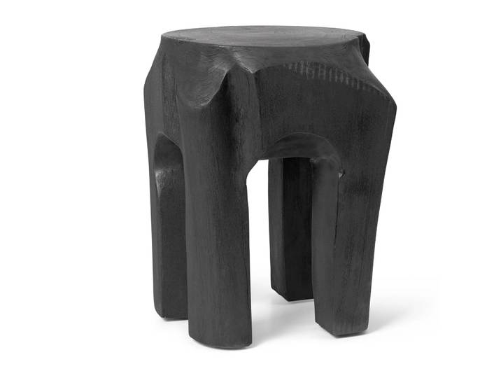 Ferm Living Root runder Hocker Ø30x40 cm Black stained