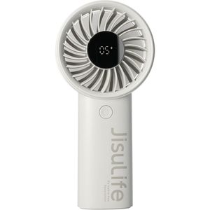 JisuLife Ventilator FHL04ROGY, Fan 4, grau, Ø 6,5cm, Handventilator mit Akku