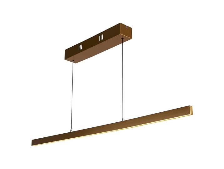 Suspension Layla 8 x 10 x 102cm Doré/Doré Acier / Aluminium verni LED Module LED