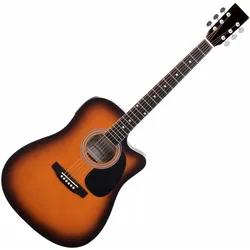 Classic Cantabile WS-10SB-CE Westerngitarre Sunburst