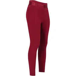euro-star Damen Winter Reitleggings ESImpress Full Grip Amaranth bordeauxrot, Größe: 34