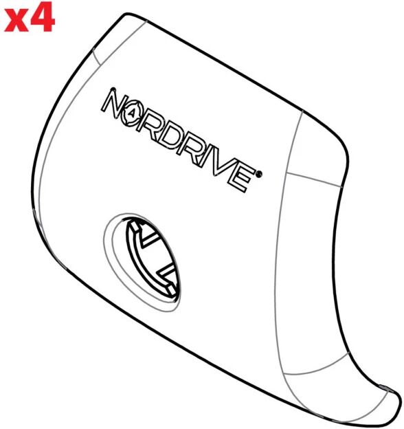 Nordrive RICAMBI - SET 4 COVER PIEDI RAIL (70PL0001)