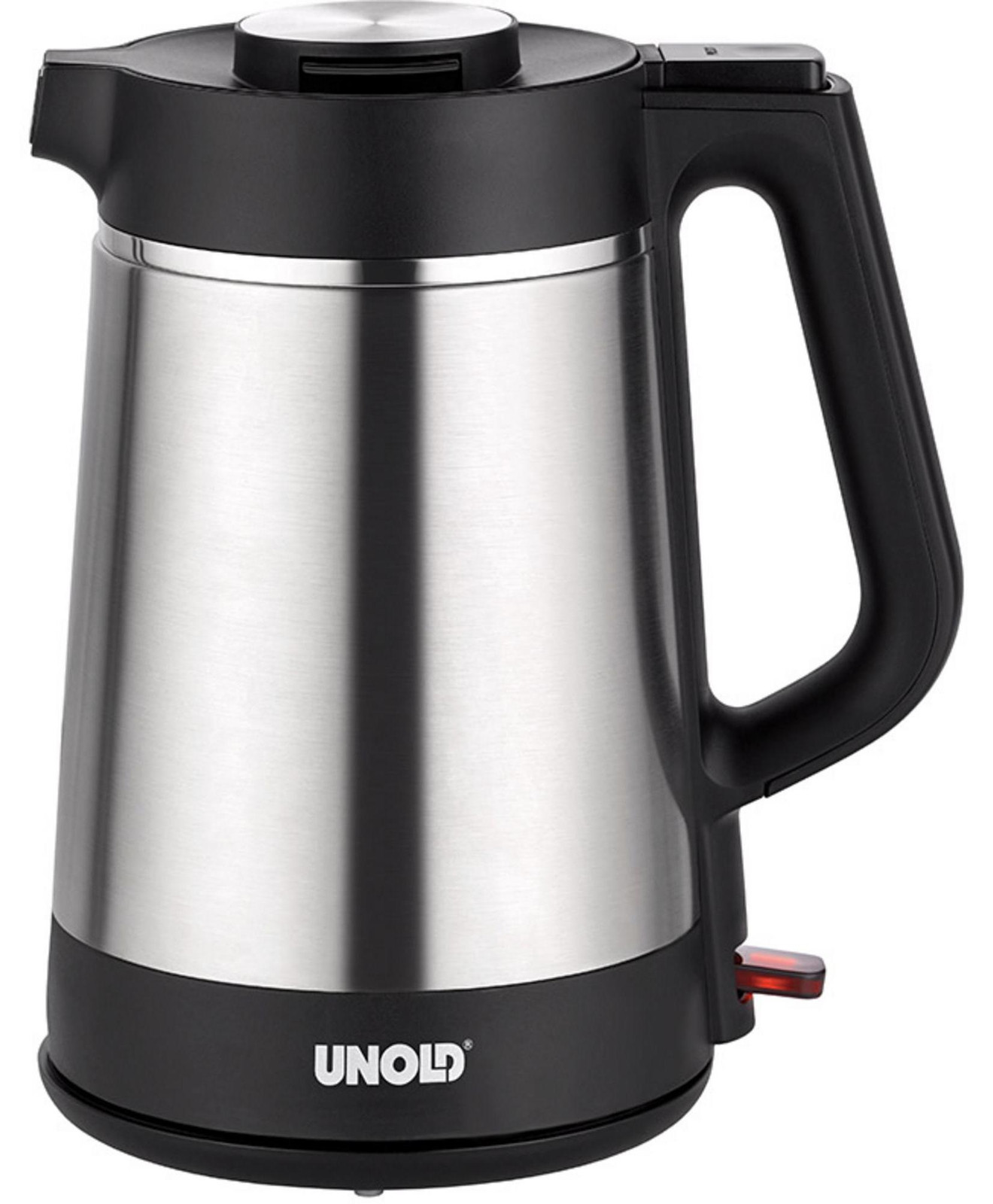 Unold Waterkoker model 18715, 1,5 liter, roestvrij staal / zwart