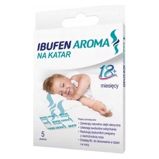 La Casa de los Aromas IBUFEN Aroma na katar plastry nasączone olejkami eterycznymi ułatwiającymi oddychanie 5szt. (5x) (65259203)
