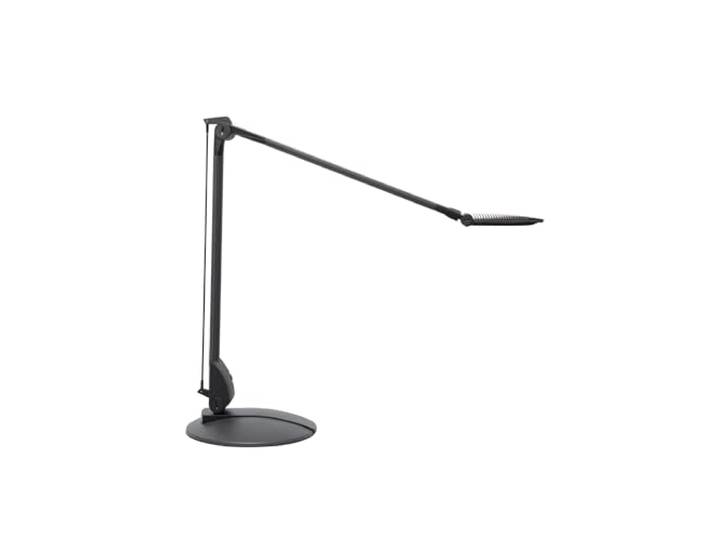 MAUL LED Schreibtischlampe MAULoptimus anthrazit dimmbar verstellbarer Arm Warm bis tageshell einstellbar, sanfte Helligkeitsanpassung, flexibler Arm, stabiler Standfuß, austauschbare Lichtquelle