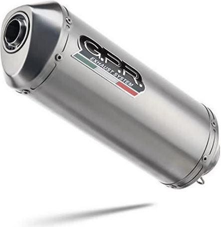 Vollständige GPR Satinox-Auspuffanlage mit Katalysator genehmigt für Honda CBF 125 I.E