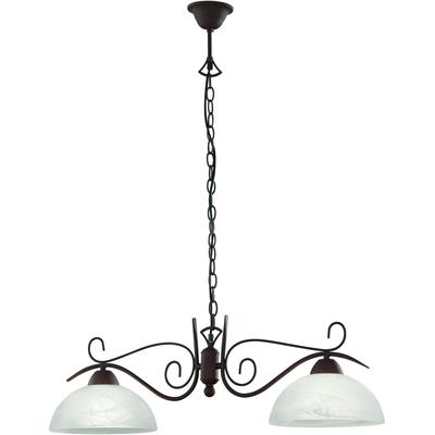 REALITY LEUCHTEN Pendelleuchte, braun, 2, H: 25cm, Leuchten, Hängeleuchte, Hängelampe, Pendelleuchte