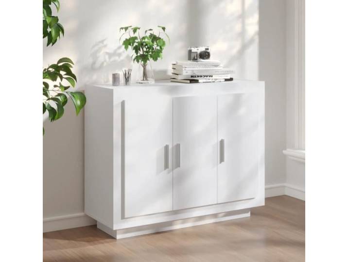 Buffet - KEENSO - KN005 - Bois d'ingénierie - 92x35x75 cm - Blanc